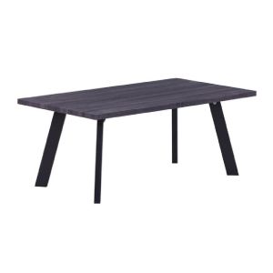 ΤΡΑΠΕΖΑΚΙ ΣΑΛΟΝΙΟΥ 110X60X45ΥCM ΜΕΤΑΛΛΟ ΒΑΦΗ ΜΑΥΡΟ GREY WALNUT
