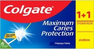 ΟΔΟΝΤΟΚΡΕΜΑ COLGATE 2Χ90ML MAXIMUM CARIES PROTECTION (1+1ΔΩΡΟ)