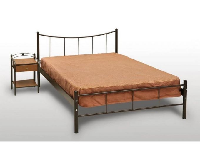 ΚΡΕΒΑΤΙ ΜΕΤΑΛΛΙΚΟ 160X200 ΧΑΜΟΓΕΛΟ ΜΕ ΤΑΒΛΕΣ ΛΕΥΚΟ