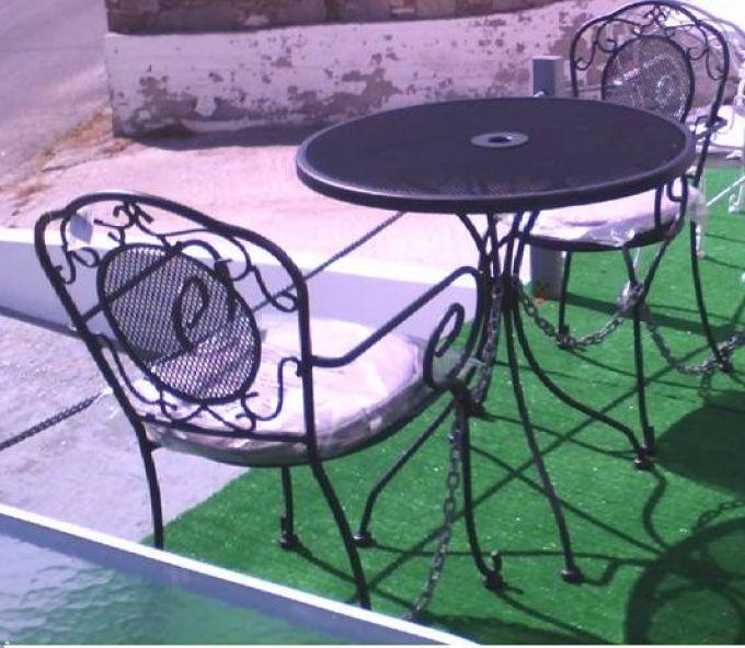 ΤΡΑΠΕΖΙ ΜΕΤΑΛΛΙΚΟ Φ70 ΜΟΛΥΒΙ (ΕΚΠΤ.-25%)