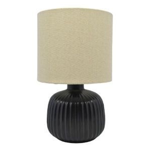 ΠΟΡΤΑΤΙΦ ΚΕΡΑΜΙΚΟ ΜΑΥΡΟ ΜΕ ΜΠΕΖ ΚΑΠΕΛΟ 16X16X27ΕΚ. Ε14-ΜΑΧ 40W