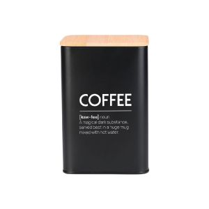 ΔΟΧΕΙΟ ΚΑΦΕ ΜΕΤΑΛ. ΜΑΥΡΟ BAMBOO 10X10X13 CM