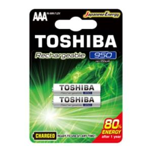 ΜΠΑΤΑΡΙΕΣ ΕΠΑΝ-ΖΟΜΕΝΕΣ ΑΑΑ TOSHIBA 950MAH 2ΤΕΜ.