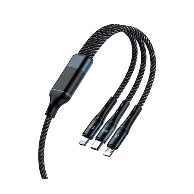 ΚΑΛΩΔΙΟ ΦΟΡΤΙΣΗΣ & DATA 3IN1 – FAST CHARGE – CL-972 – 1.2M – AWEI – 888155