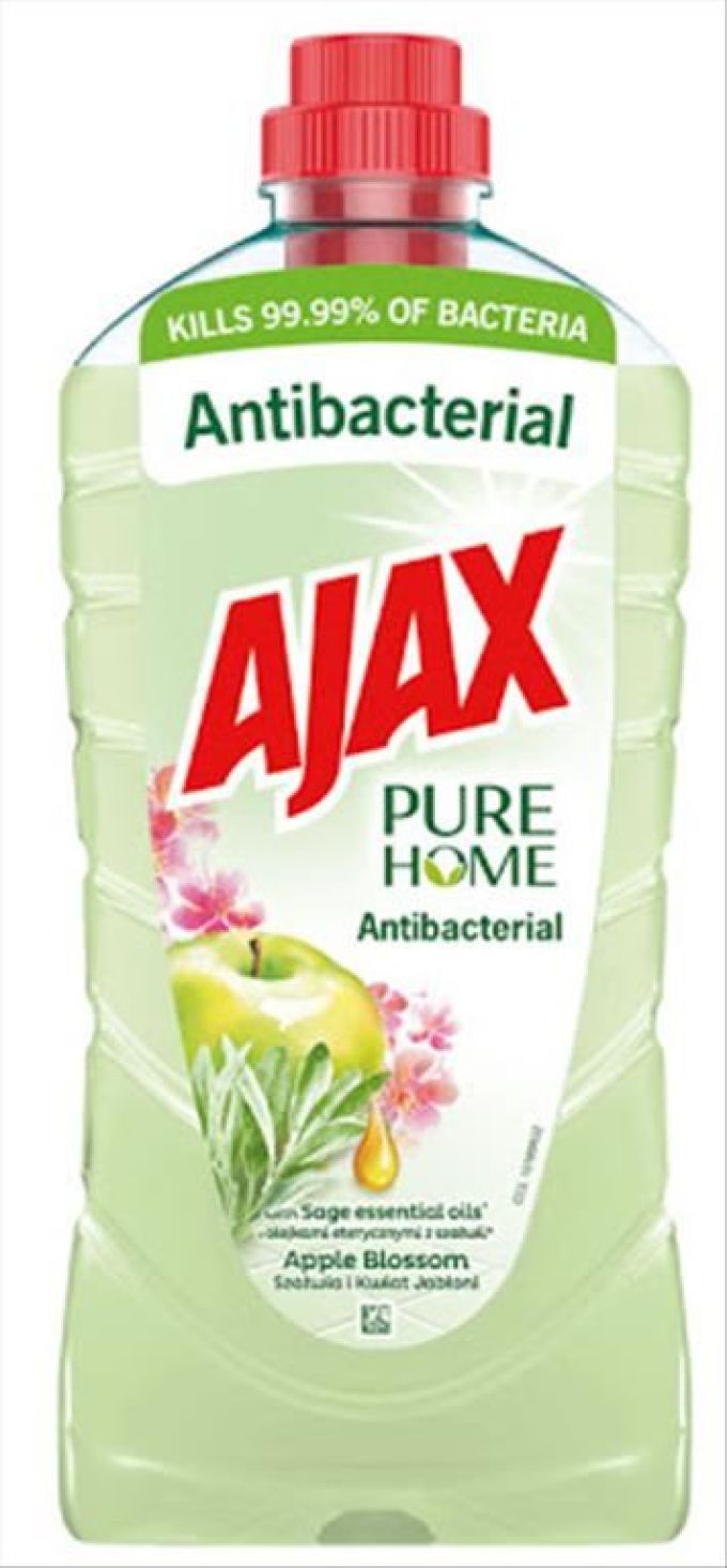 ΥΓΡΟ AZAX ΠΑΤΩΜΑΤΟΣ 1LT ΑΝΤΙΒΑΚΤΗΡΙΔΙΑΚΟ PURE HOME ΜΗΛΟ Χ12ΚΙΒ.