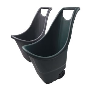 ΚΑΡΟΤΣΙ ΚΗΠΟΥ ΠΛΑΣΤΙΚΟ ΜΕ ΡΟΔΕΣ