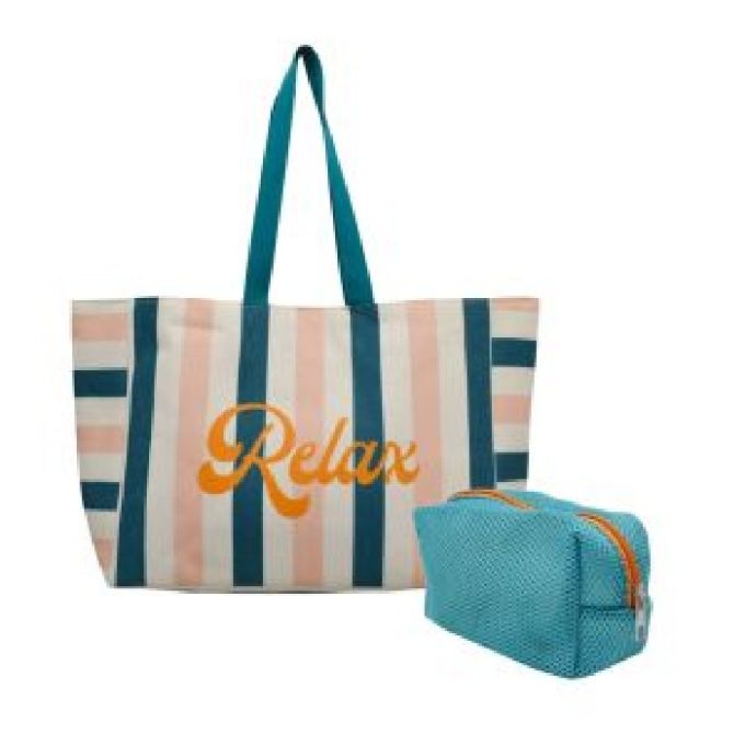 ΤΣΑΝΤΑ ΘΑΛΑΣΣΑΣ + ΤΣΑΝΤΑΚΙ ΣΕΤ (42X15X34)