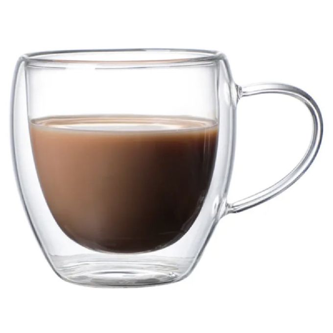 ΚΟΥΠΑ ΓΥΑΛΙΝΗ ΜΕ ΔΙΠΛΟ ΤΟΙΧΩΜΑ 250ML FY580B