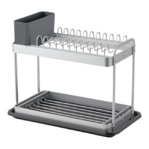 ΠΙΑΤΟΘΗΚΗ 2ΟΡΟΦΗ ΑΛΟΥΜ. ΜΕ ΠΛ. ΔΙΣΚΟ ΑΣΗΜΙ-ΓΚΡΙ (42X24X34)