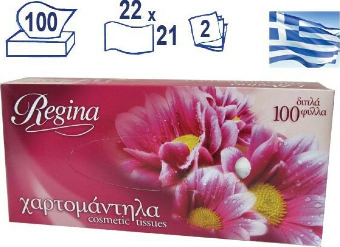 ΧΑΡΟΜΑΝΤΗΛΑ REGINA FACIAL ΛΕΥΚΑ 100ΦΥΛ.