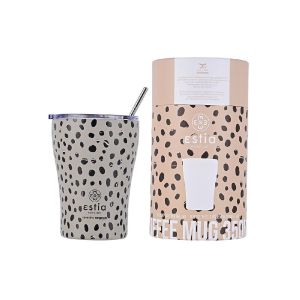 COFFEE MUG STA 350ML LEOPARD TAUPE