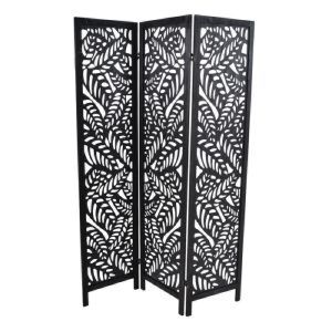 ΠΑΡΑΒΑΝ ΞΥΛΙΝΟ 3ΠΛΟ ΜΑΥΡΟ (120X6X170)