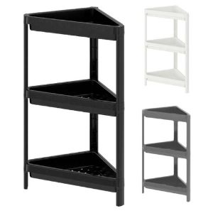 ΡΑΦΙΕΡΑ 3ΟΡΟΦΗ BIANCO ΓΩΝΙΑ ΠΛΑΣΤΙΚΗ 32Χ32Χ70ΥΨ.