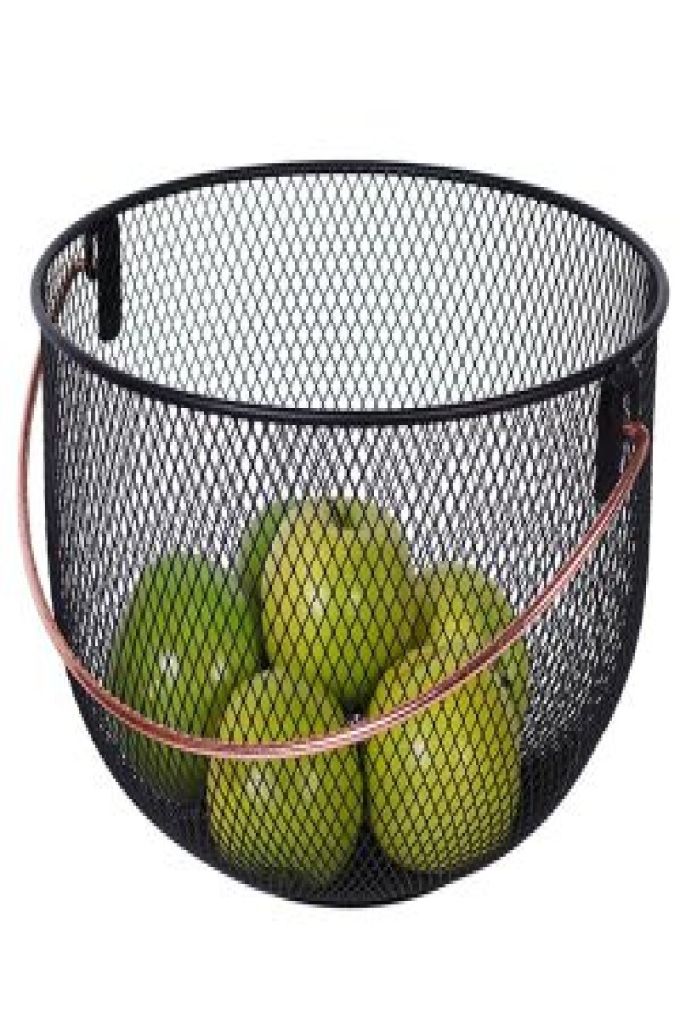 ΦΡΟΥΤΙΕΡΑ-ΚΑΛΑΘΙ ΜΕΤΑΛΙΚΗ ΜΑΥΡΗ ΧΑΛΚΙΝΗ 820481 (30X19)