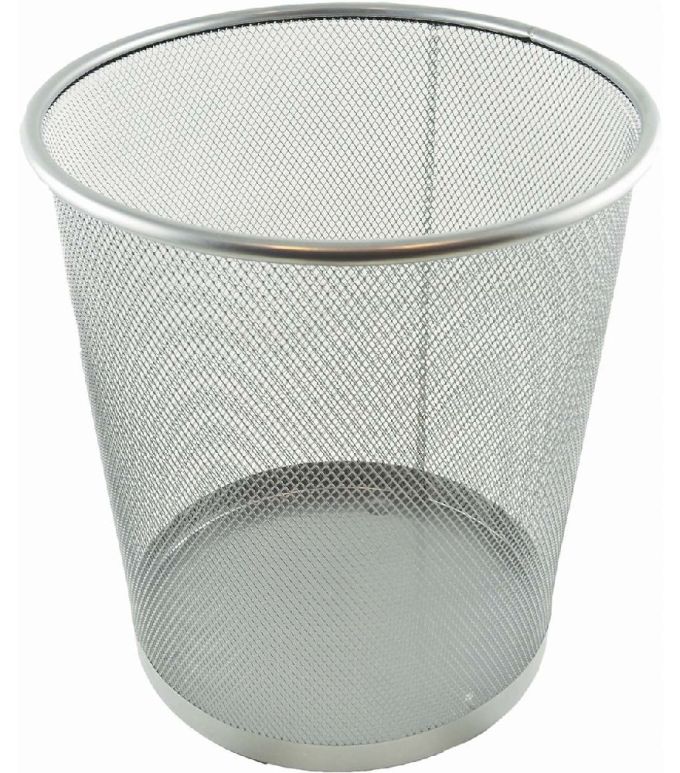 ΚΑΛΑΘΙ ΑΧΡΗΣΤΩΝ SILVER ΣΤΡΟΓΓΥΛΟ 26X26X25H