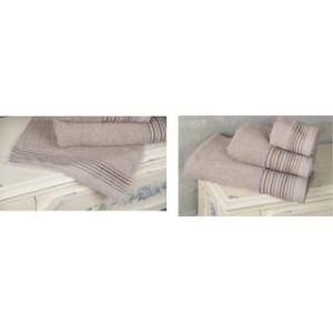 ΠΕΤΣΕΤΕΣ ΜΠΑΝΙΟΥ ΣΕΤ 3ΤΕΜ. LINE 450ΓΡ 100% COTTON ΔΙΑΦΟΡΑ ΧΡΩΜΑΤΑ