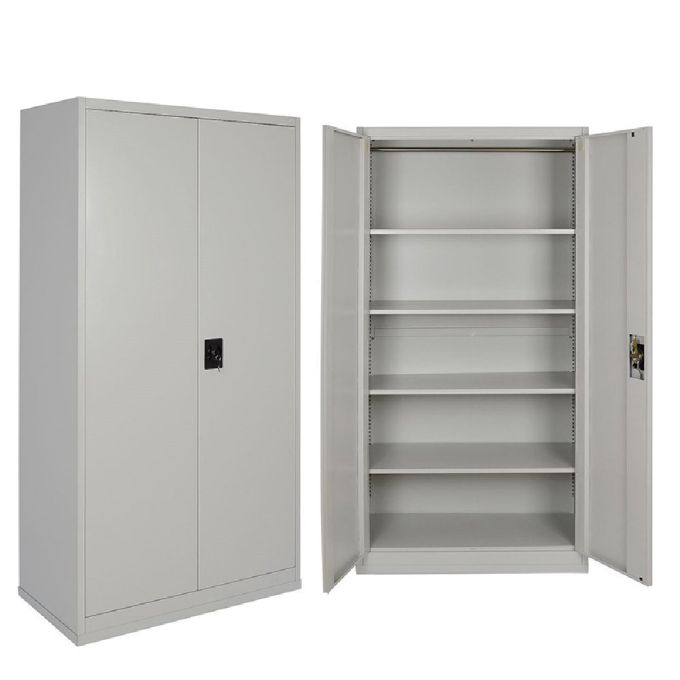 ΝΤΟΥΛΑΠΑ ΜΕΤΑΛΛΙΚΗ ΔΙΦΥΛΛΗ ΜΕ ΡΑΦΙΑ 70X40X171CM (ΕΚΠΤ.-20€ ΚΟΥΤΙ)