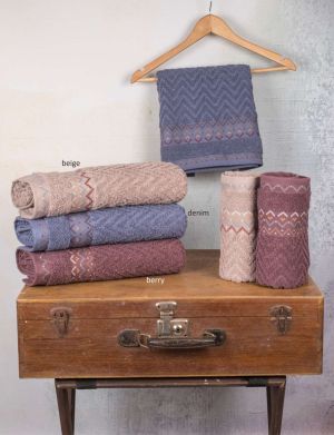 ΠΕΤΣΕΤΑ ΣΩΜΑΤΟΣ ΛΕΥΚΗ 70Χ140 ΜΕ ΦΑΣΑ ΡΙΓΕ 100%COTTON