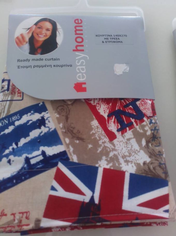 ΚΟΥΡΤΙΝΑ ΕΤΟΙΜΗ ΤΡΟΥΚΣ & ΣΤΡΙΦΩΜΑ PC MULTIFLAG 140X270