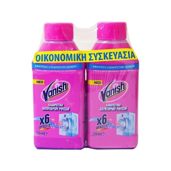 ΥΓΡΟ ΚΑΘΑΡΙΣΤΙΚΟ ΠΛΥΝΤΗΡΙΟΥ ΡΟΥΧΩΝ VANISH (2X250ML)