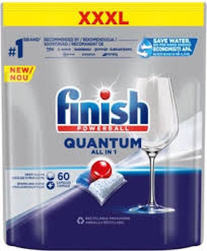 ΤΑΜΠΛΕΤΕΣ ΠΙΑΤΩΝ FINISH QUANTUM ALL IN 60 PCS