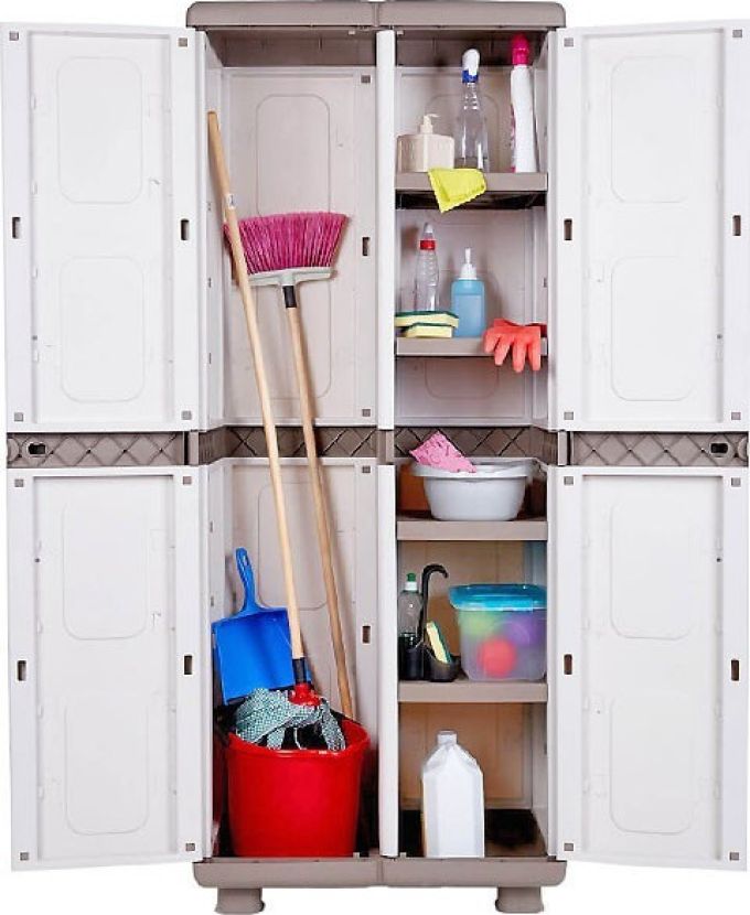 ΝΤΟΥΛΑΠΑ ΠΛΑΣΤΙΚΗ 4ΡΑΦΙΑ & ΧΩΡΙΣΜΑ 73Π Χ44Β Χ179Υ(ΕΚΠΤ.-10€ ΚΟΥΤΙ)