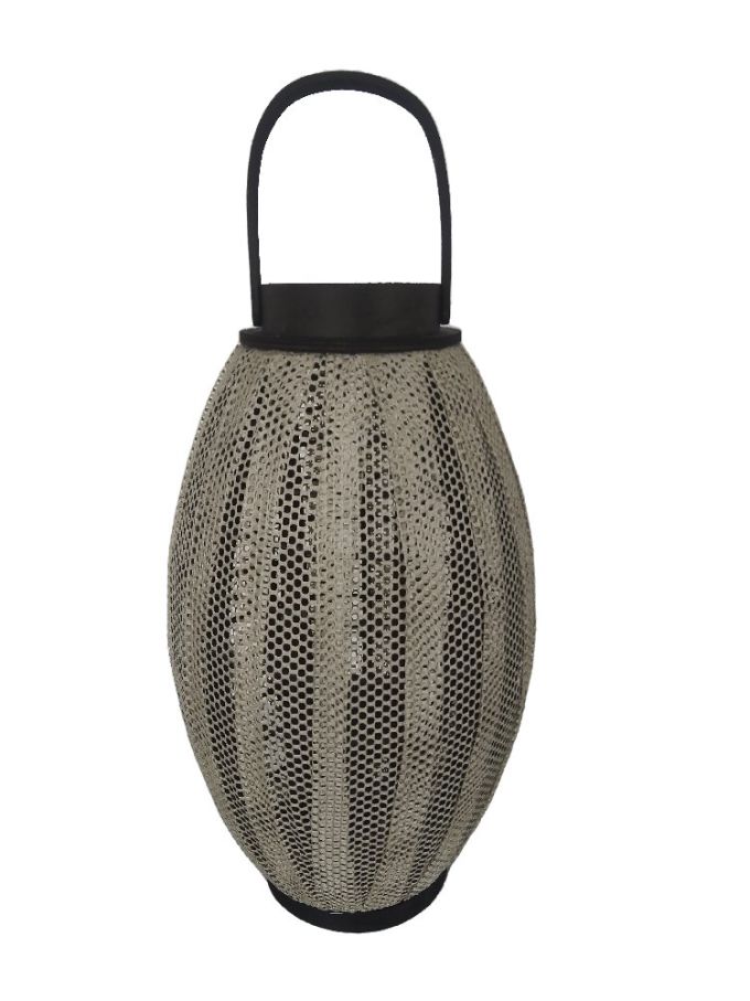 ΦΑΝΑΡΙ ΣΙΤΑ Φ38Χ65CM ΠΛΕΧΤΟ ΦΥΣΙΚΟ-ΜΑΥΡΟ BAMBOO-JUTE