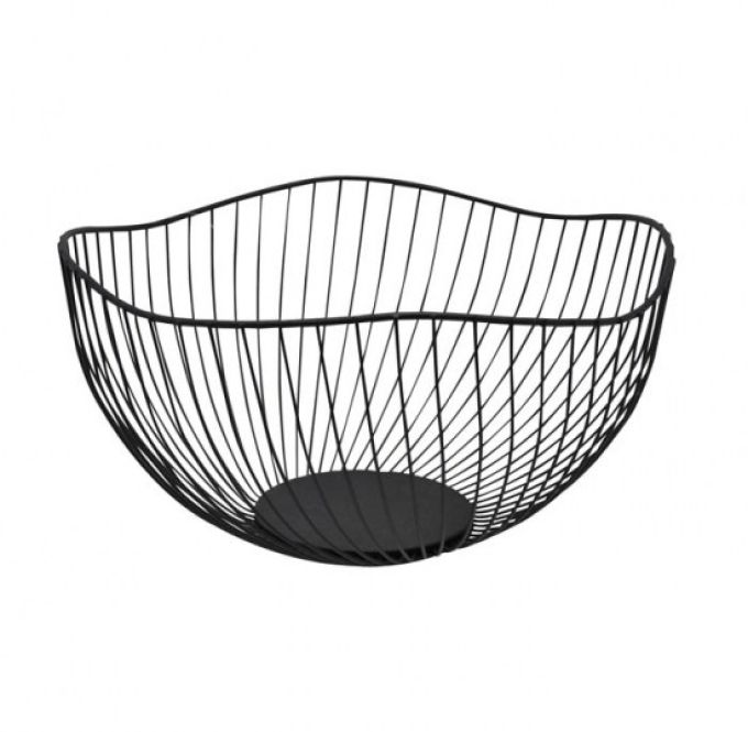 ΦΡΟΥΤΙΕΡΑ ΚΥΜΑΤΙΣΤΗ ΜΑΥΡΗ ΜΕΤΑΛ. (25,5X25,5X13,5)