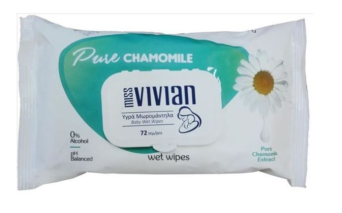 ΜΩΡΟΜΑΝΤΥΛΑ DEEP FRESH PURE CHAMOMILE WIPES PACK OF 72