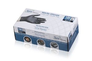 ΓΑΝΤΙΑ ΝΙΤΡΙΛΙΟΥ PROTECT MIAΣ ΧΡΗΣΗΣ ΜΑΥΡΑ (PPE I) -XL- 100TEM.