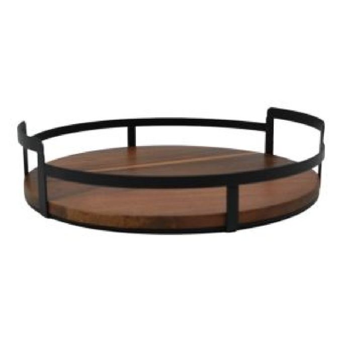 ΔΙΣΚΟΣ-ΠΙΑΤΕΛΑ ΣΤΡΟΓΓΥΛΟΣ ΞΥΛΟ ΜΕΤΑΛΟ (28,5X28,5X6)