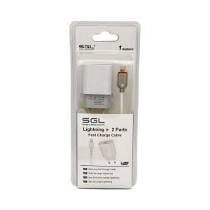 ΑΝΤΑΠΤΟΡΑΣ ΦΟΡΤΙΣΗΣ ΜΕ ΚΑΛΩΔΙΟ ΚΑΙ 2 ΘΥΡΕΣ USB - LIGHTNING - QUICK CHARGE - FA5-S2 - 1M – 0994