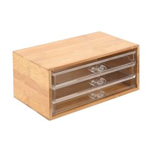 ΚΟΣΜΗΜΑΤΟΘΗΚΗ BAMBOO ESSENTIALS 24.5X11X14CM ΜΕ 3 ΣΥΡΤΑΡΑΚΙΑ