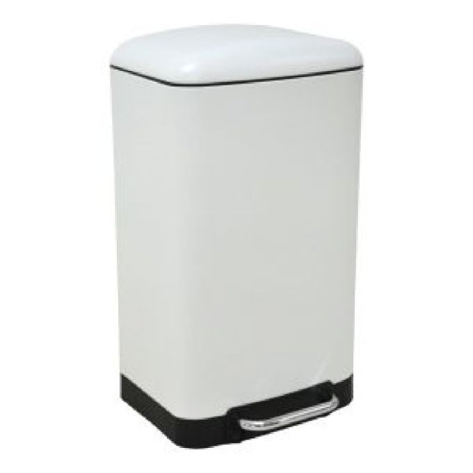 ΚΑΔΟΣ ΑΠΟΡΡΙΜΜΑΤΩΝ 30L SOFT CLOSE ΑΣΠΡΟ (34,5X32,5X61,5)