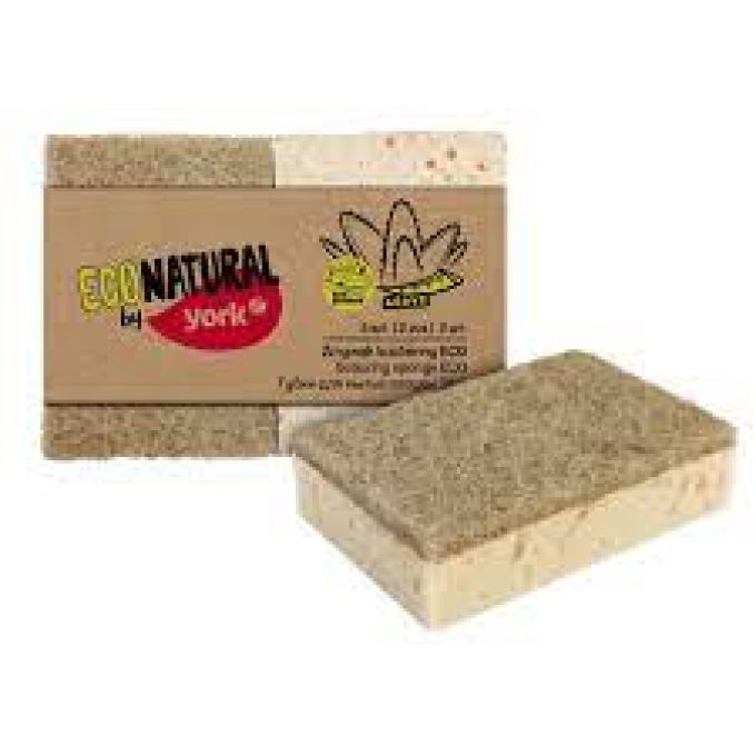 ΣΦΟΥΓΓΑΡΙΑ ΚΟΥΖΙΝΑΣ YORK ΣΕΤ ECO NATURAL 10X7CM 2ΤΜΧ