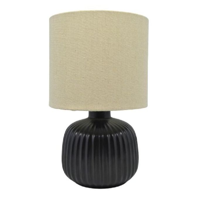 ΠΟΡΤΑΤΙΦ ΚΕΡΑΜΙΚΟ ΜΑΥΡΟ ΜΕ ΜΠΕΖ ΚΑΠΕΛΟ 16X16X27ΕΚ. Ε14-ΜΑΧ 40W