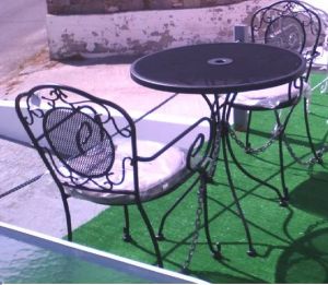 ΤΡΑΠΕΖΙ ΜΕΤΑΛΛΙΚΟ Φ70 ΜΟΛΥΒΙ (ΕΚΠΤ.-25%)