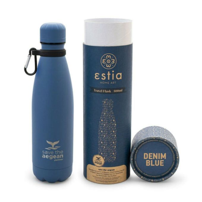 TRAVEL FLASK STA 500ML DENIM BLUE