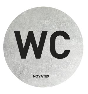 ΣΗΜΑ ALU “WC” Φ10CM