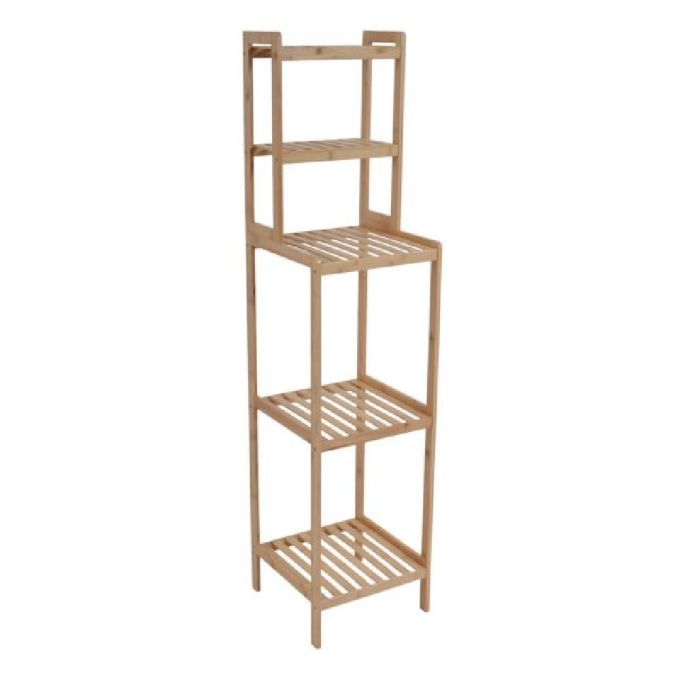 ΡΑΦΙΕΡΑ ΞΥΛΙΝΗ ΜΠΑΜΠOΥ ΜΕ 5 ΡΑΦΙΑ 30X30X127,5ΕΚ.