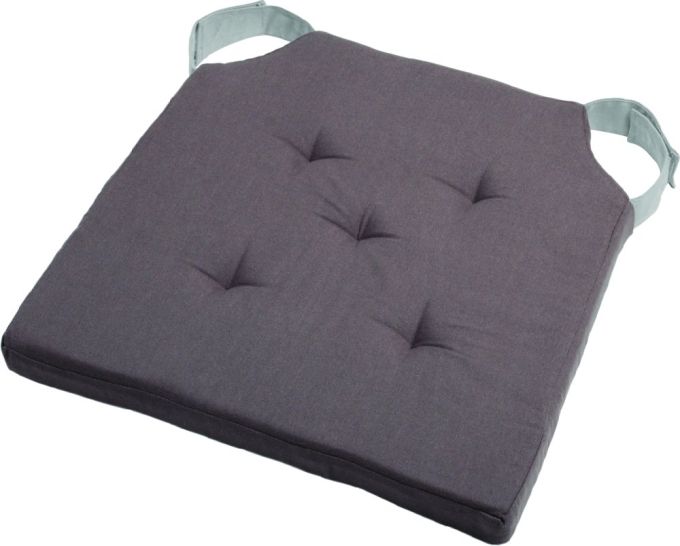 ΜΑΞΙΛΑΡΙ ΚΑΡΕΚΛΑΣ CHRATS GREY 40X40+4CM 100% COTTON