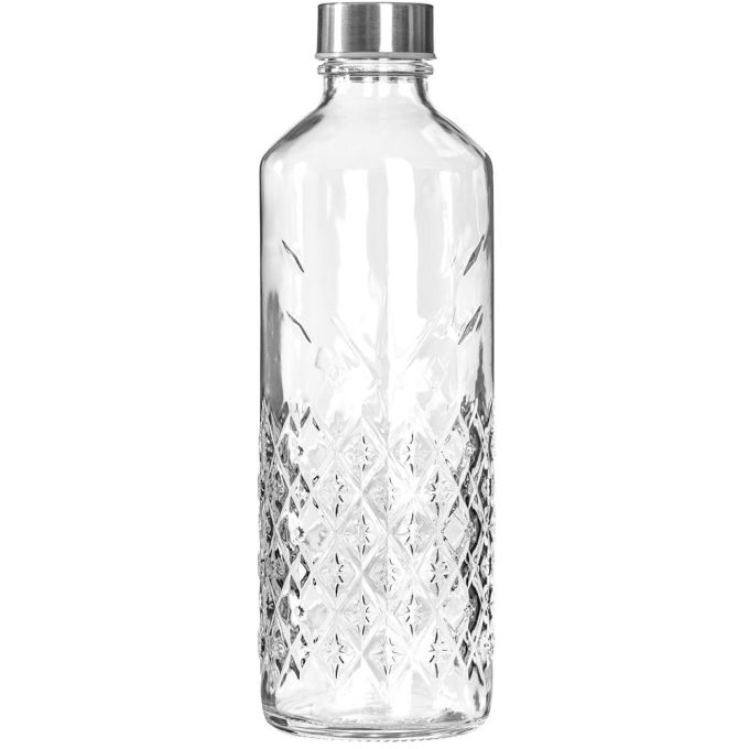 ΜΠΟΥΚΑΛΙ ΓΥΑΛΙΝΟ ΜΕ ΑΣΗΜΙ ΚΑΠΑΚΙ WATER LIBERTY 1000ML