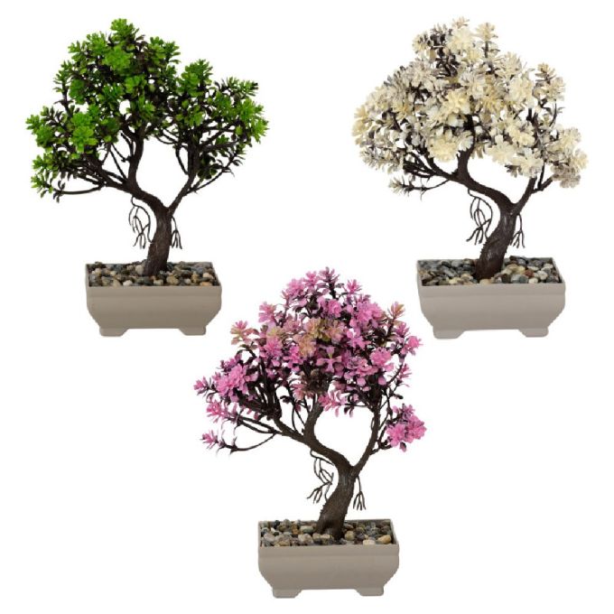 ΦΥΤΟ ΤΕΧΝΗΤΟ MINI BONSAI ΣΕ ΓΛΑΣΤΡΑΚΙ 20X16X24CM NO43546