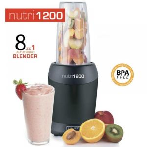 ΜΠΛΕΝΤΕΡ ΔΙΑΤΡΟΦΙΚΟ 8 ΣΕ 1ΜΑΥΡΟ NUTRI 1200 HOMEVERO