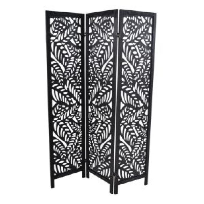 ΠΑΡΑΒΑΝ ΞΥΛΙΝΟ 3ΠΛΟ ΜΑΥΡΟ (120X6X170)