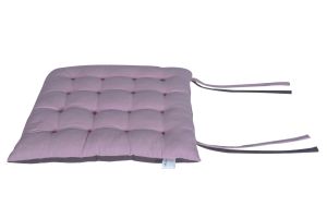 ΜΑΞΙΛΑΡΙ ΚΑΡΕΚΛΑΣ ΣΧ.DUO 40X40CM ΔΙΠΛΗΣ ΟΨΗΣ AMETHYST-MD.GREY 100% ΒΑΜΒ.