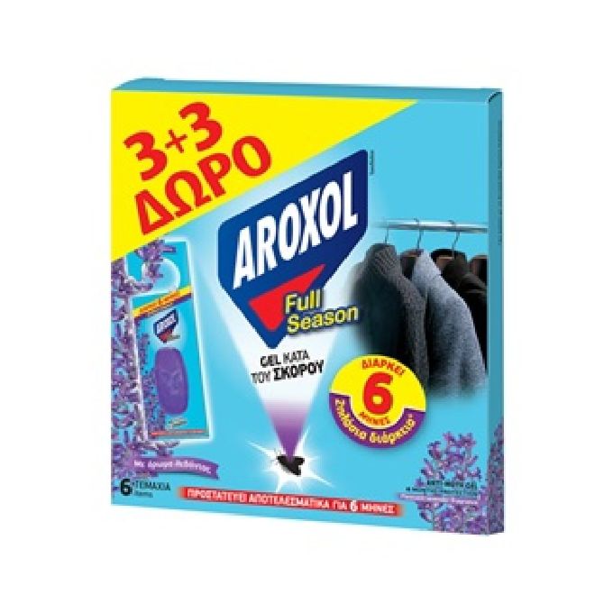 ΣΚΟΡΟΚΤΟΝΟ AROXOL FULL SEASON GEL 6 ΤΕΜΑΧΙΑ (3+3 ΔΩΡΟ)