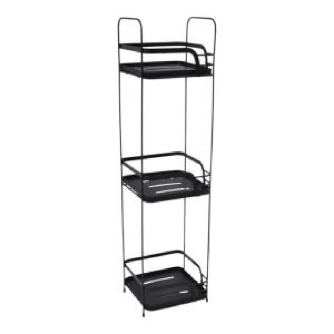 ΡΑΦΙΕΡΑ ΜΠΑΝΙΟΥ ΤΡΙΠΛΗ ΜΕΤΑΛΛΙΚΗ ΣΕ ΜΑΥΡΟ ΧΡΩΜΑ 16X15,5X63ΕΚ.