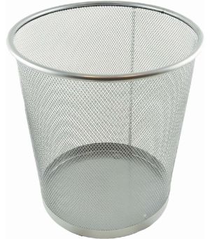 ΚΑΛΑΘΙ ΑΧΡΗΣΤΩΝ SILVER ΣΤΡΟΓΓΥΛΟ 26X26X25H