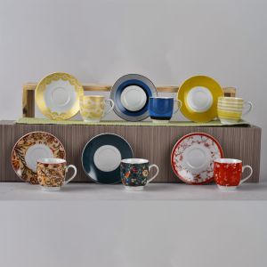 ΦΛΥΤΖΑΝΙΑ + ΠΙΑΤΑΚΙΑ ΚΑΦΕ ΣΕΤ 6ΤΕΜ. 90CC